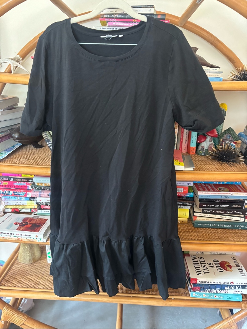 Black Ruffled-Hem Women's Dress - chicos